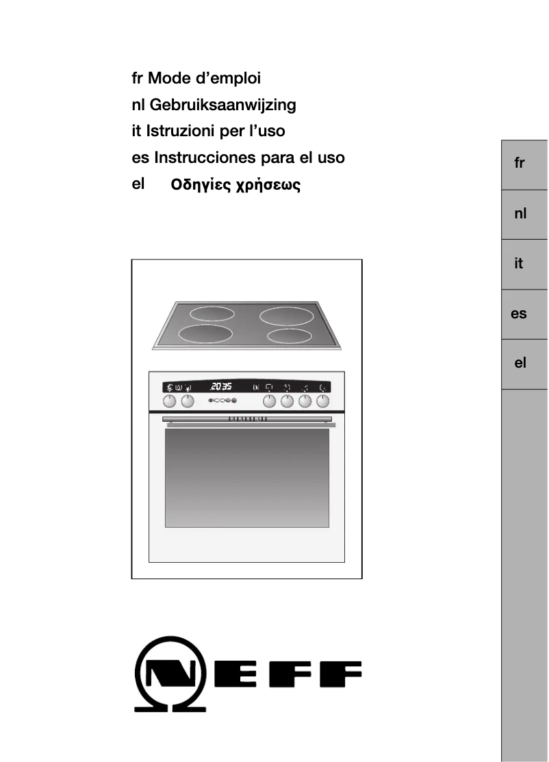 Page n°1 - Manuel utilisateur Neff E1541N2