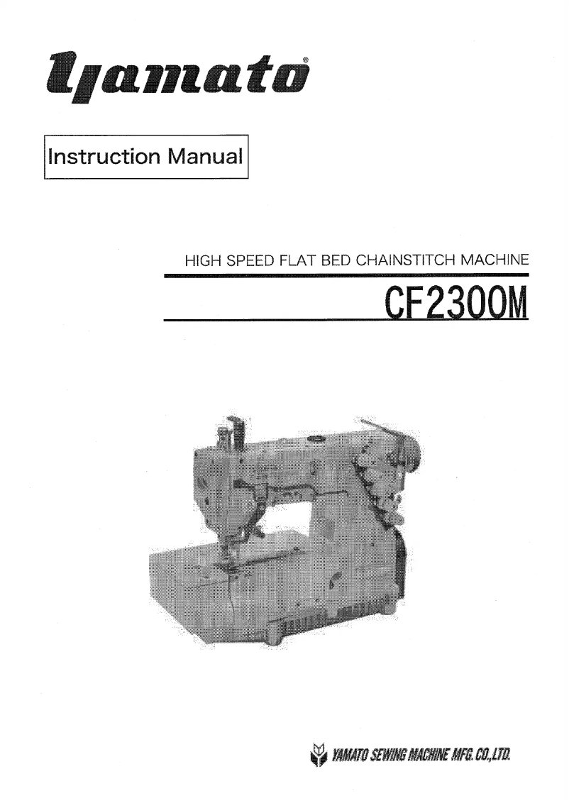 Page n°1 - Manuel utilisateur Yamato CF2300M