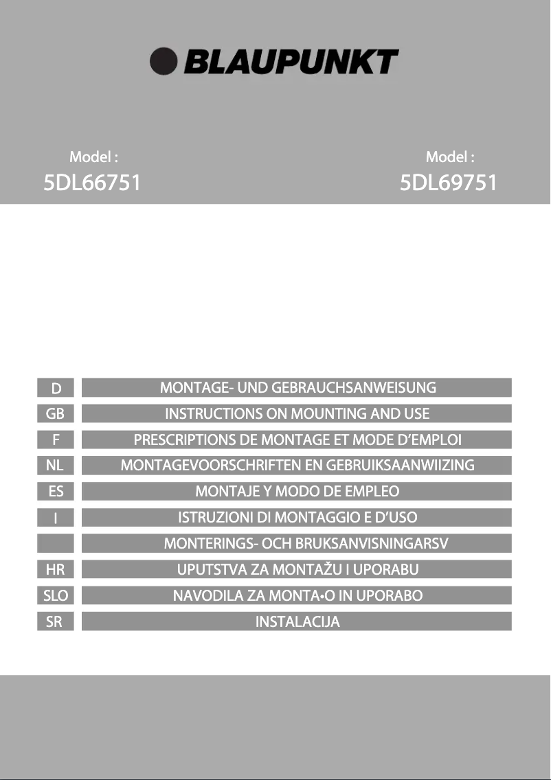 Image de la première page du manuel de l'appareil 5DL69751