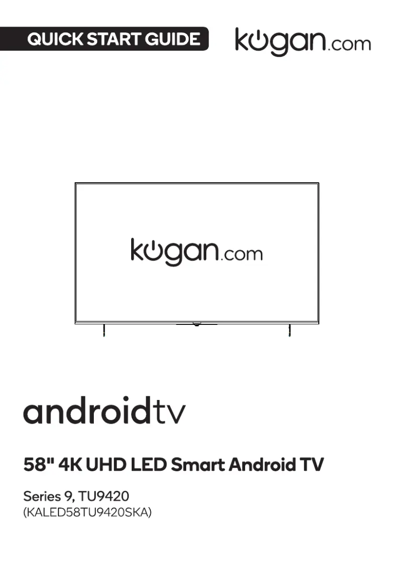 Page 1 de la notice Manuel utilisateur Kogan KALED58TU9420SKA