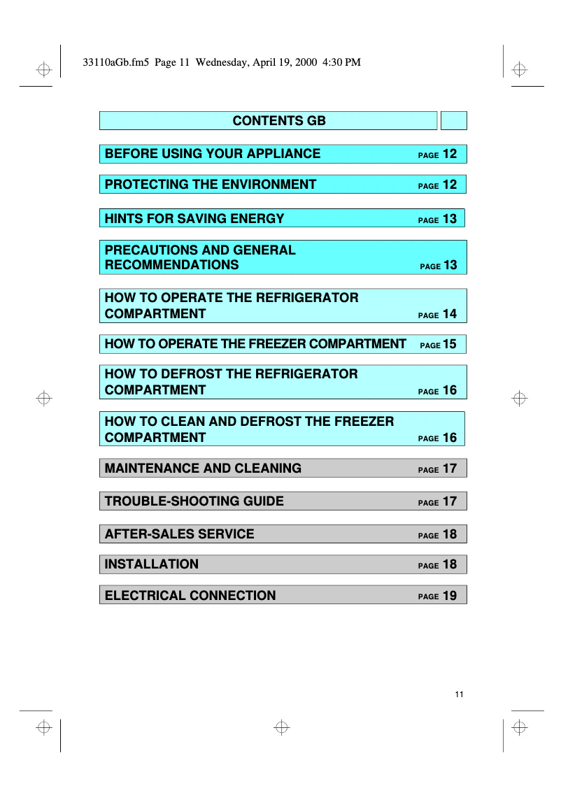 Página 1 del manual Manual de usuario Whirlpool ARC 3730