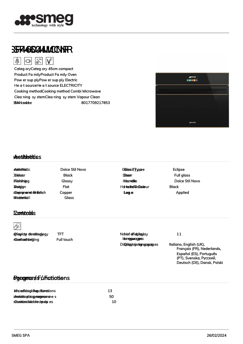 Image de la première page du manuel de l'appareil SF4604MCNR