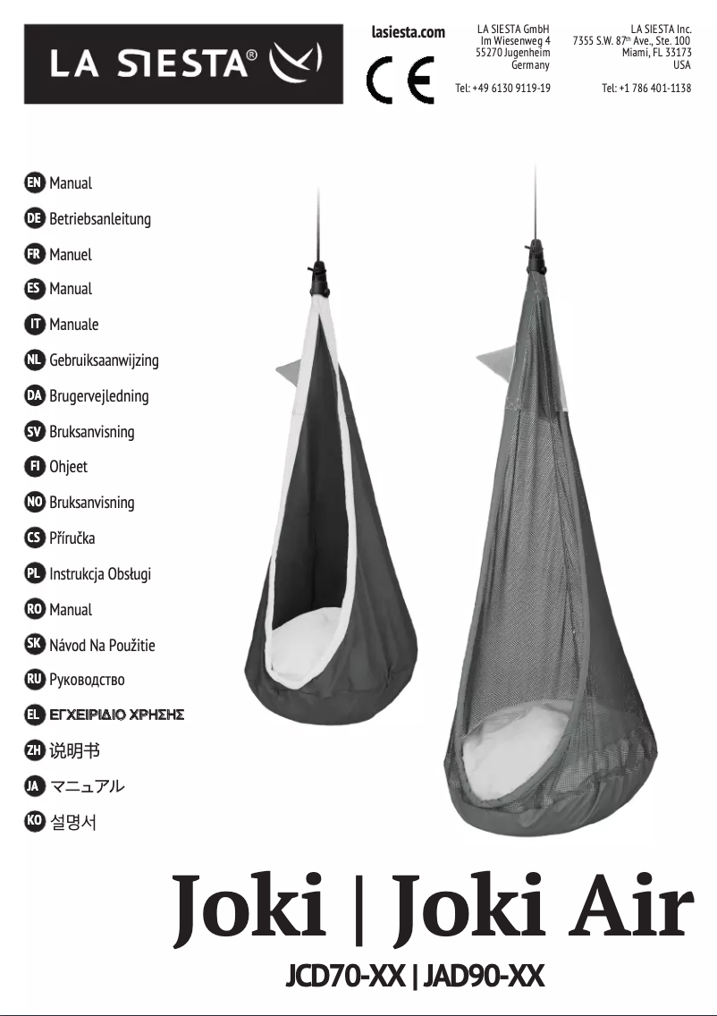 Page 1 de la notice Manuel utilisateur La Siesta JOKI