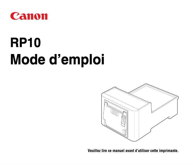 Página 1 del manual Manual de usuario Canon imageFORMULA RP10