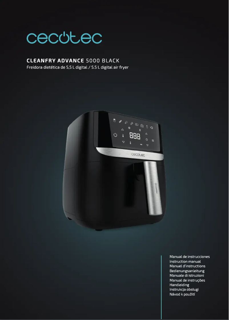 Page n°1 - Manuel utilisateur Cecotec Cecofry Advance 5000