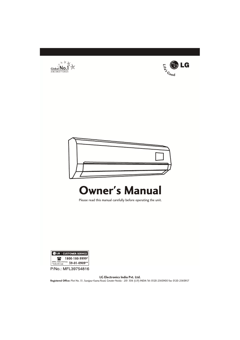 Image de la première page du manuel de l'appareil LSN6NW2VF1