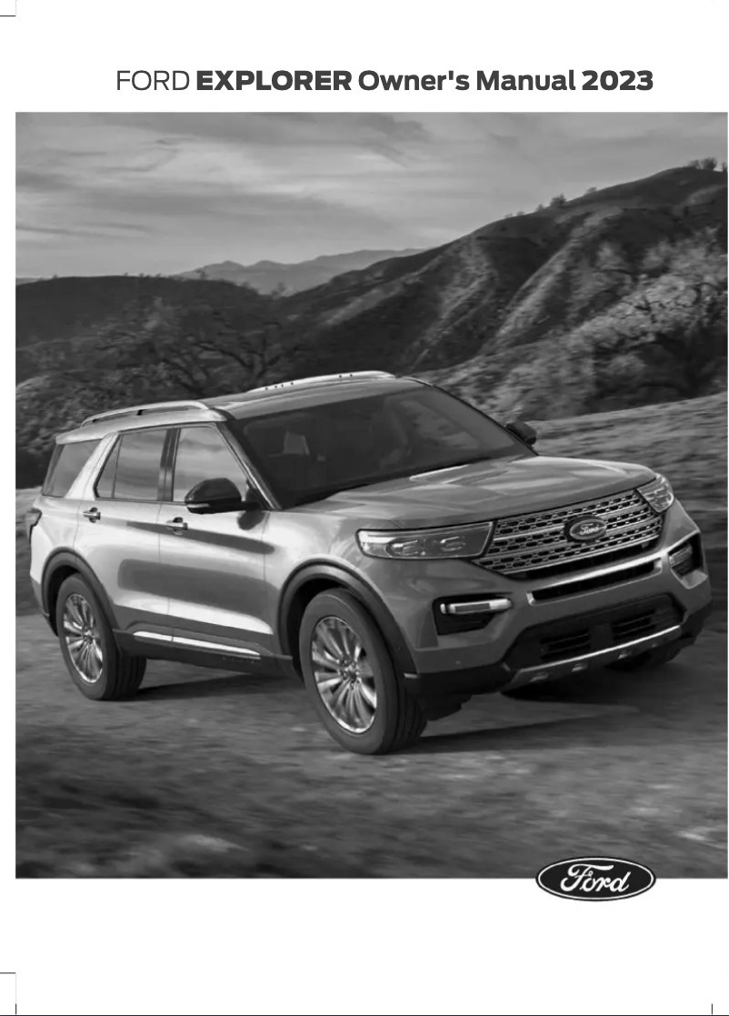 Page 1 de la notice Manuel utilisateur Ford Explorer (2023)