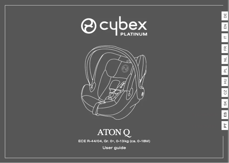 Image de la première page du manuel de l'appareil Aton Q