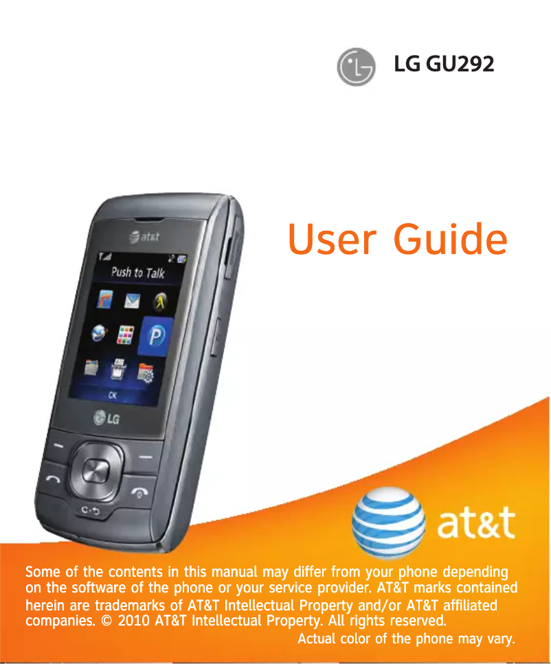 Página 1 del manual Manual de usuario AT&T GU292
