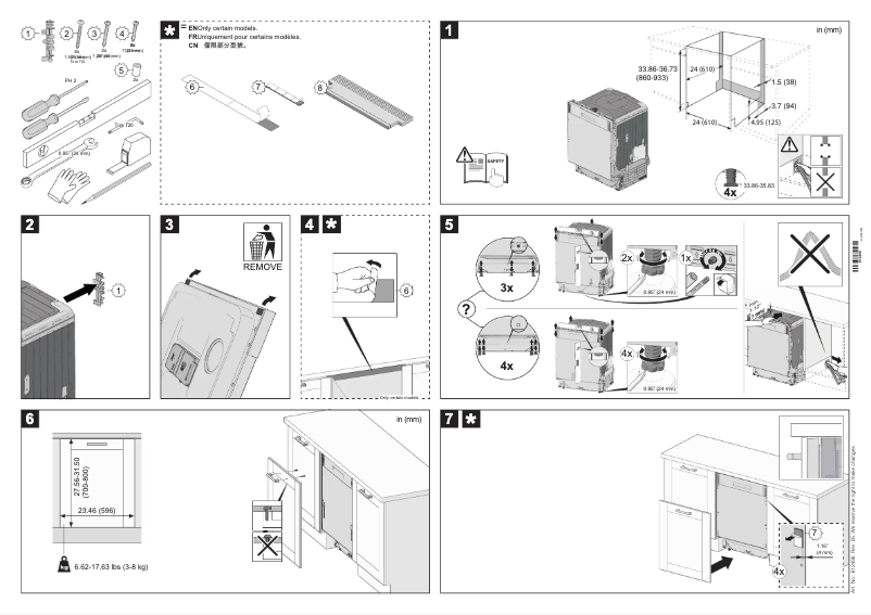 Página 1 del manual Guía de instalación Gorenje GV65160XXLCUS