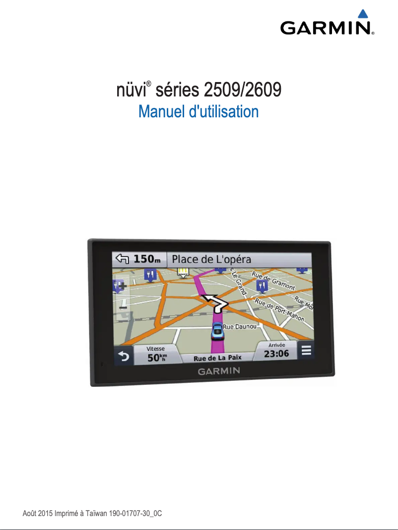 Page n°1 - Mode d'emploi Garmin nüvi 2559 LMT