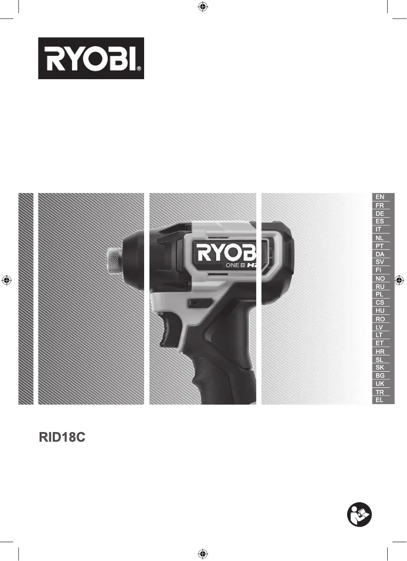 Page 1 de la notice Manuel utilisateur RYOBI ONE+ RID18C