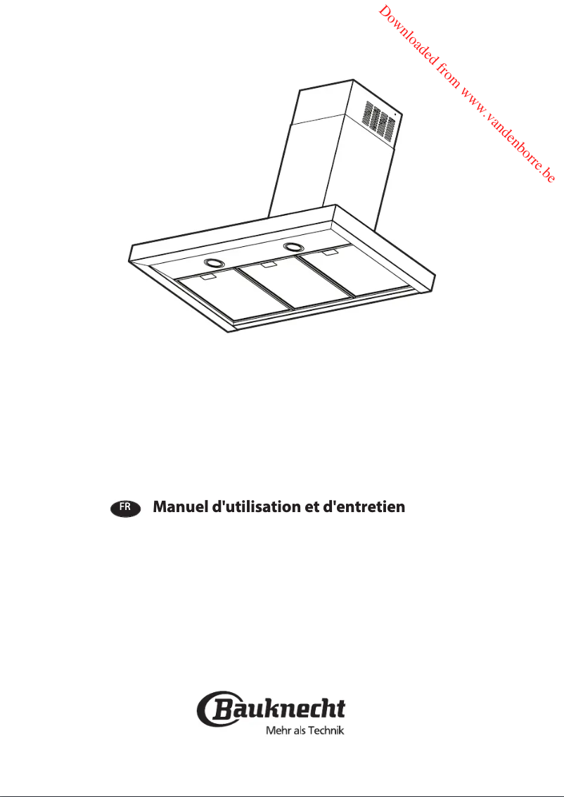 Page n°1 - Manuel utilisateur Bauknecht DBHBS 94 AM X