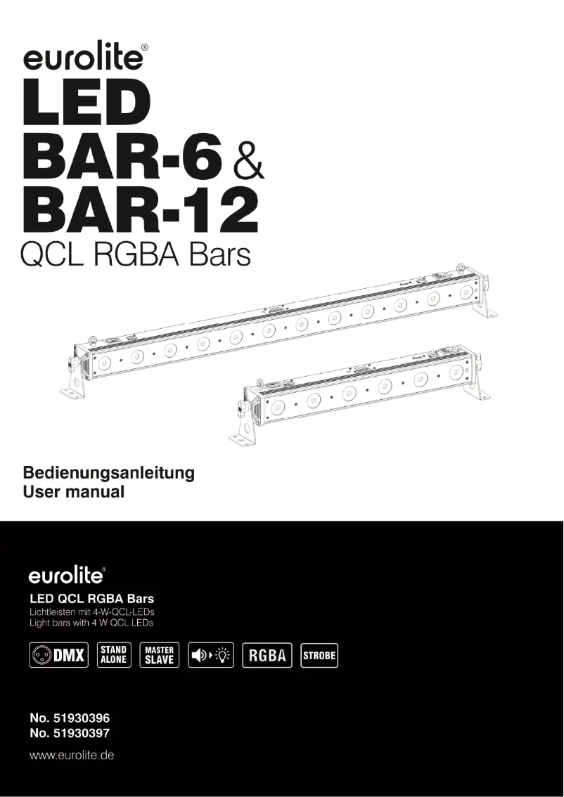 Image de la première page du manuel de l'appareil LED BAR-12