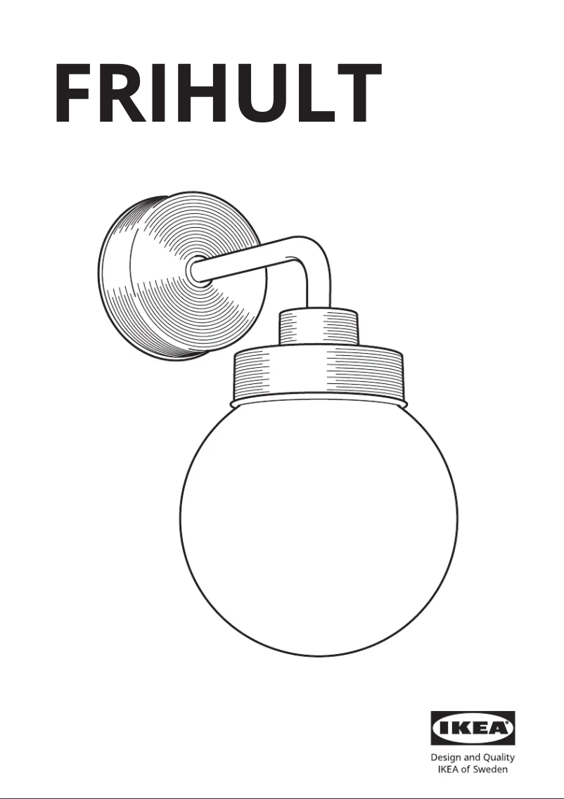 Image de la première page du manuel de l'appareil FRIHULT 204.316.02