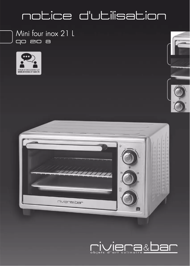 Image de la première page du manuel de l'appareil QO210A