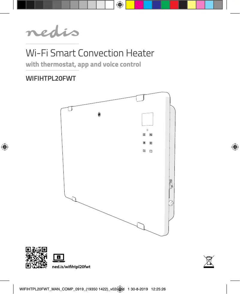 Page 1 de la notice Manuel utilisateur Nedis WIFIHTPL20FWT