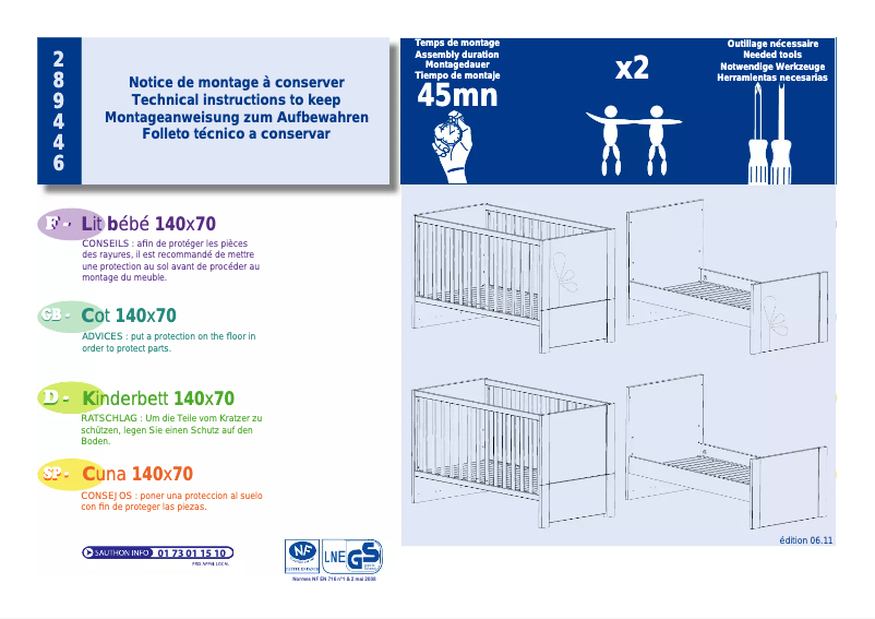 Page n°1 - Manuel utilisateur Sauthon 289446