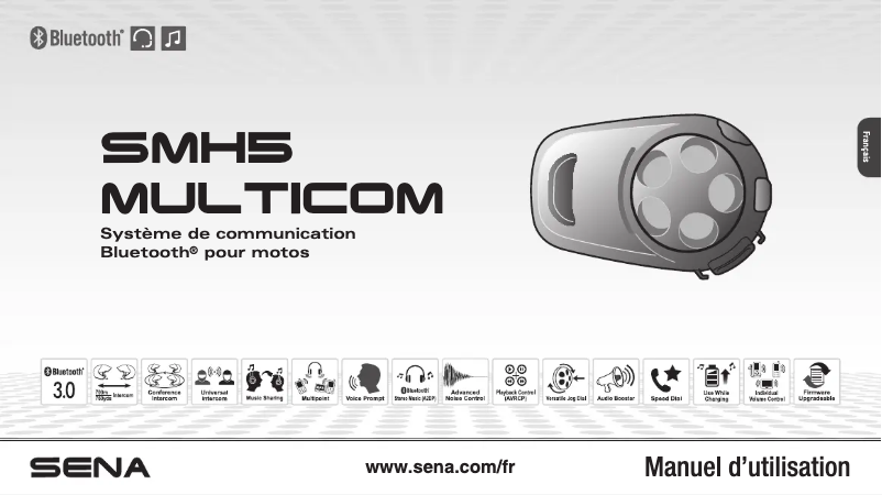 Page n°1 - Manuel utilisateur Sena SMH5 Multicom