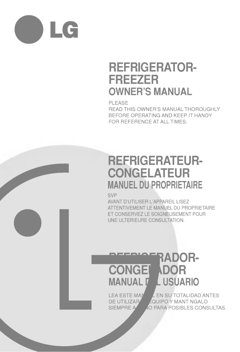 Page 1 de la notice Manuel utilisateur LG GR-712ZLC