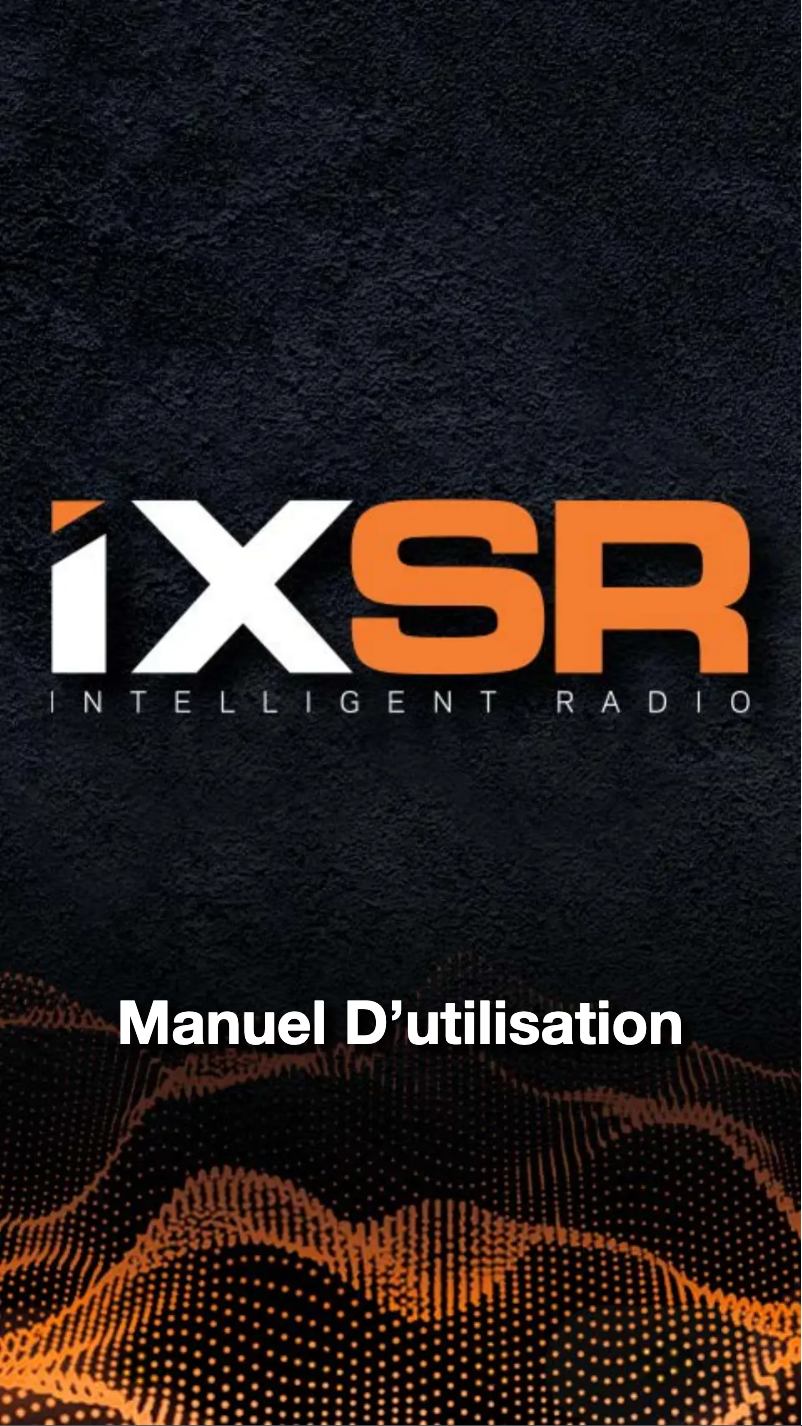 Page n°1 - Manuel utilisateur Spektrum iXSR