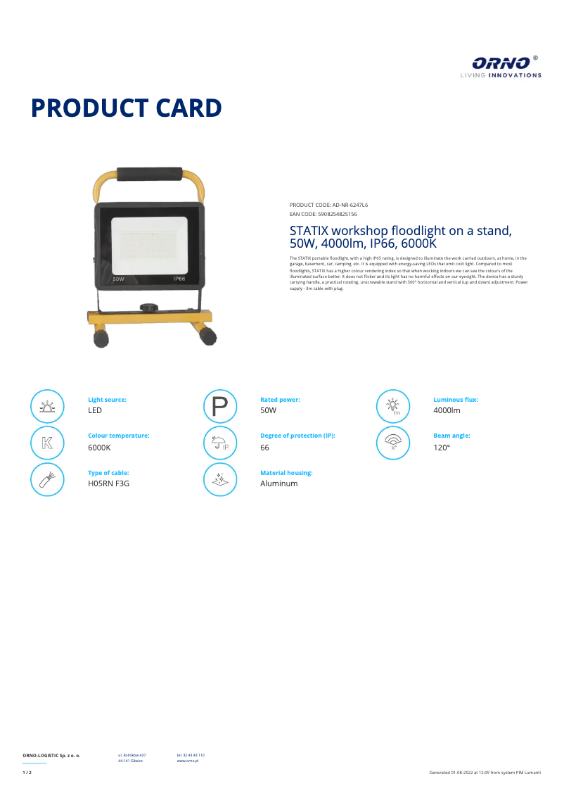 Image de la première page du manuel de l'appareil AD-NR-6247L6