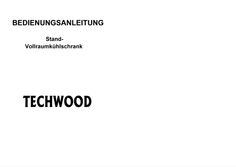 Page 1 de la notice Manuel utilisateur Techwood KS 8265