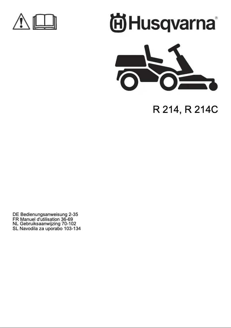 Image de la première page du manuel de l'appareil R 214