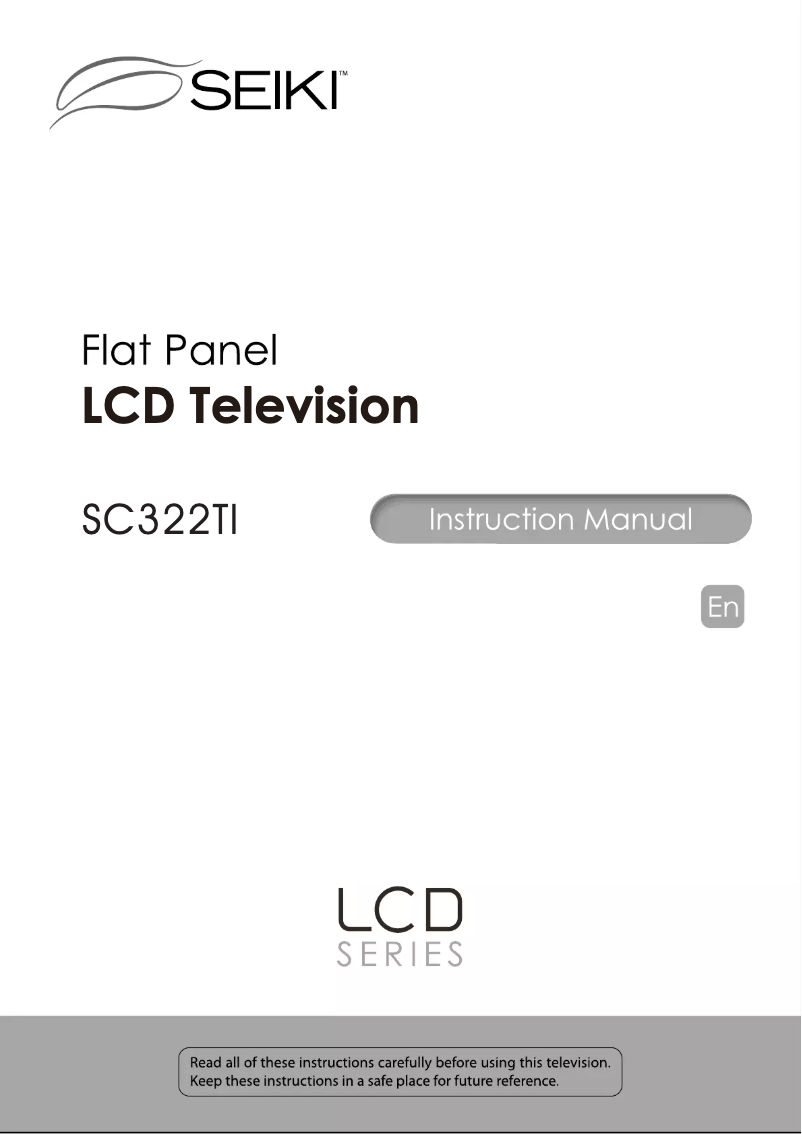Image de la première page du manuel de l'appareil SC322TI
