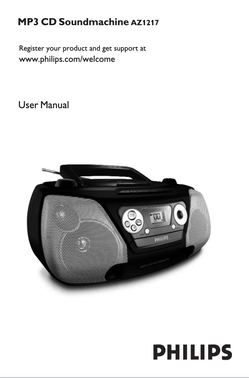 Page n°1 - Manuel utilisateur Philips AZ1217