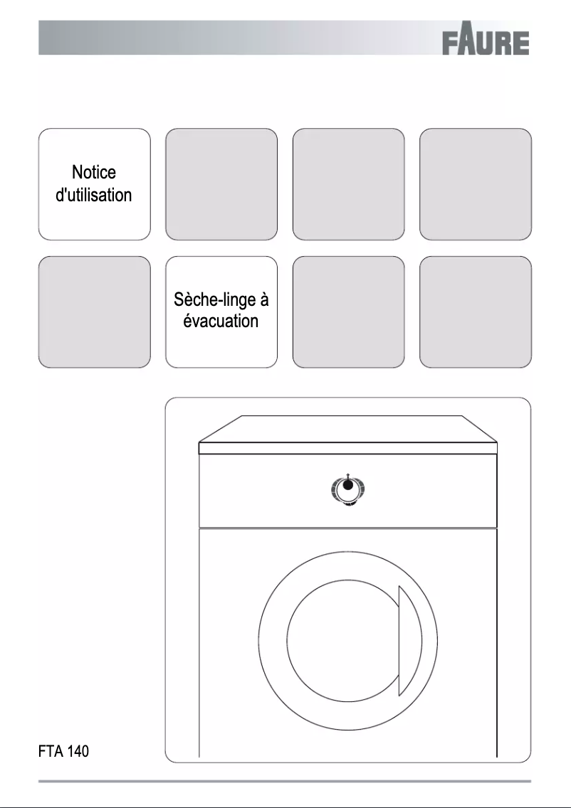 Page 1 de la notice Manuel utilisateur Faure FTA140