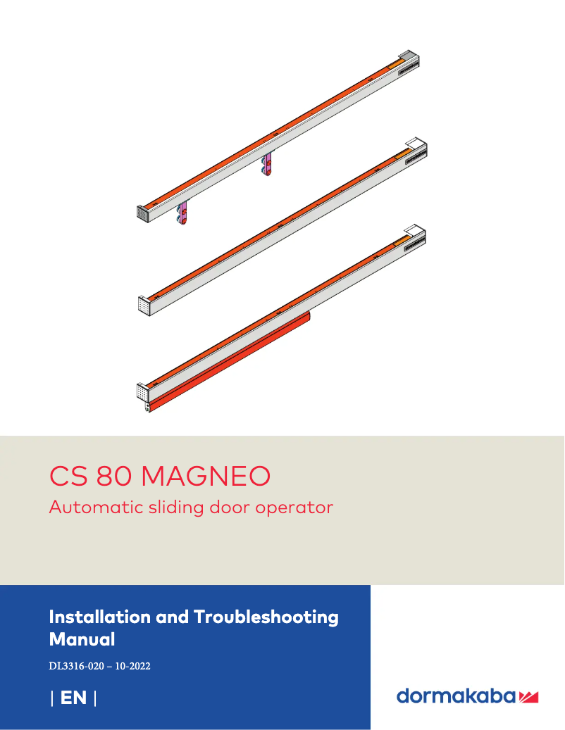Page n°1 - Manuel utilisateur Dormakaba Magneo