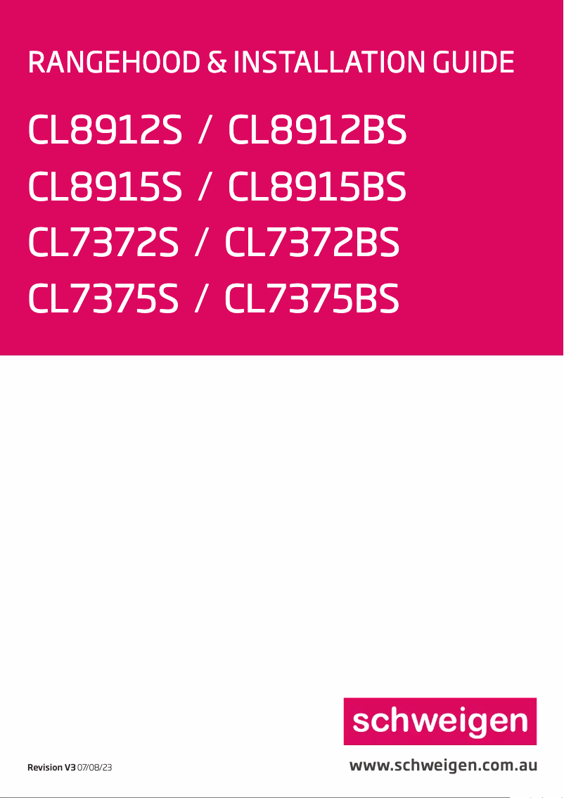 Page 1 de la notice Manuel utilisateur Schweigen CL7375S