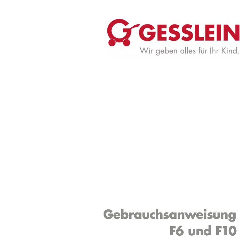 Page n°1 - Manuel utilisateur Gesslein M6