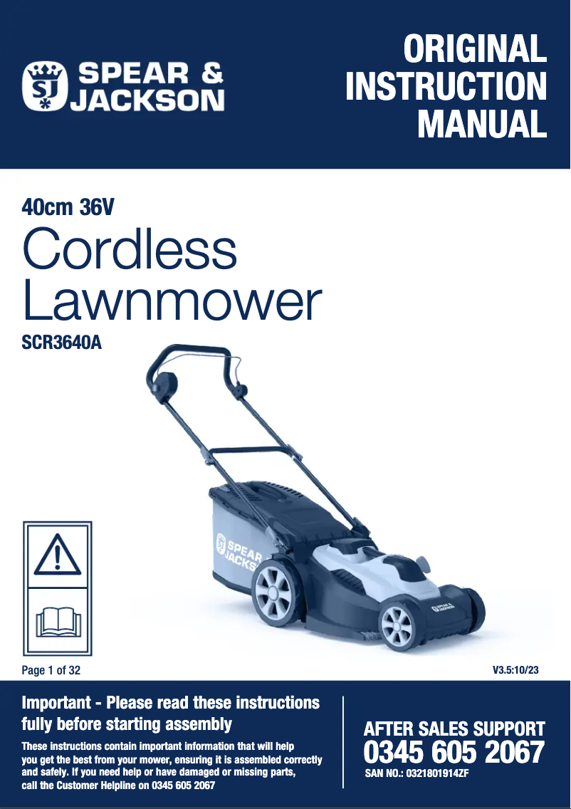 Imagen de la primera página del manual del dispositivo SCR3640A