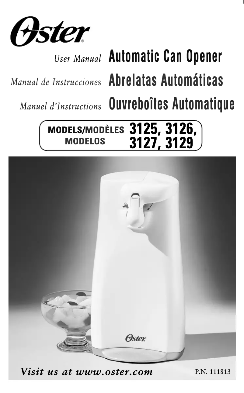 Page 1 de la notice Manuel utilisateur Oster 3129