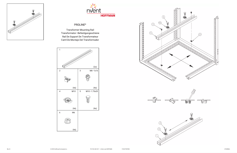 Page 1 de la notice Manuel utilisateur Hoffman PTR8