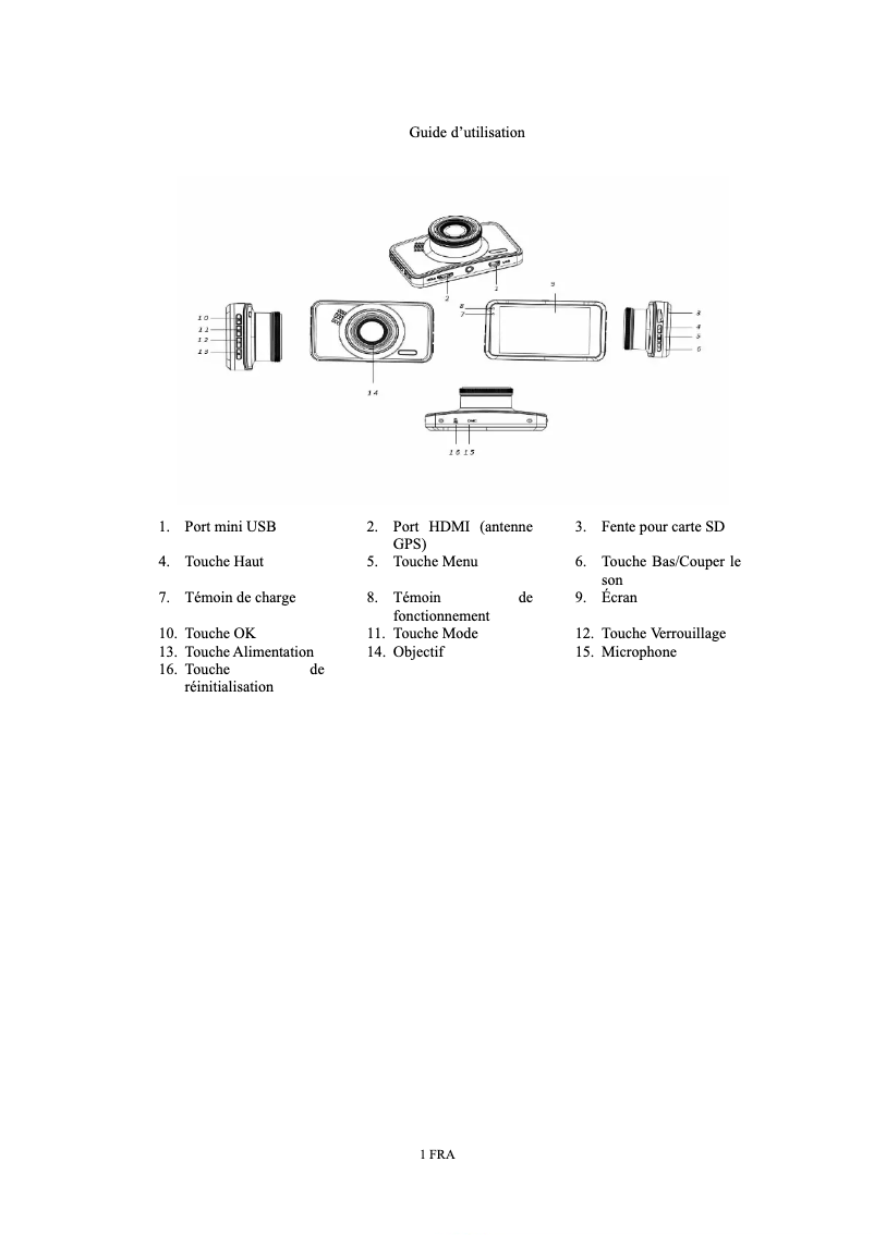 Page 1 de la notice Manuel utilisateur Denver CCG-4010