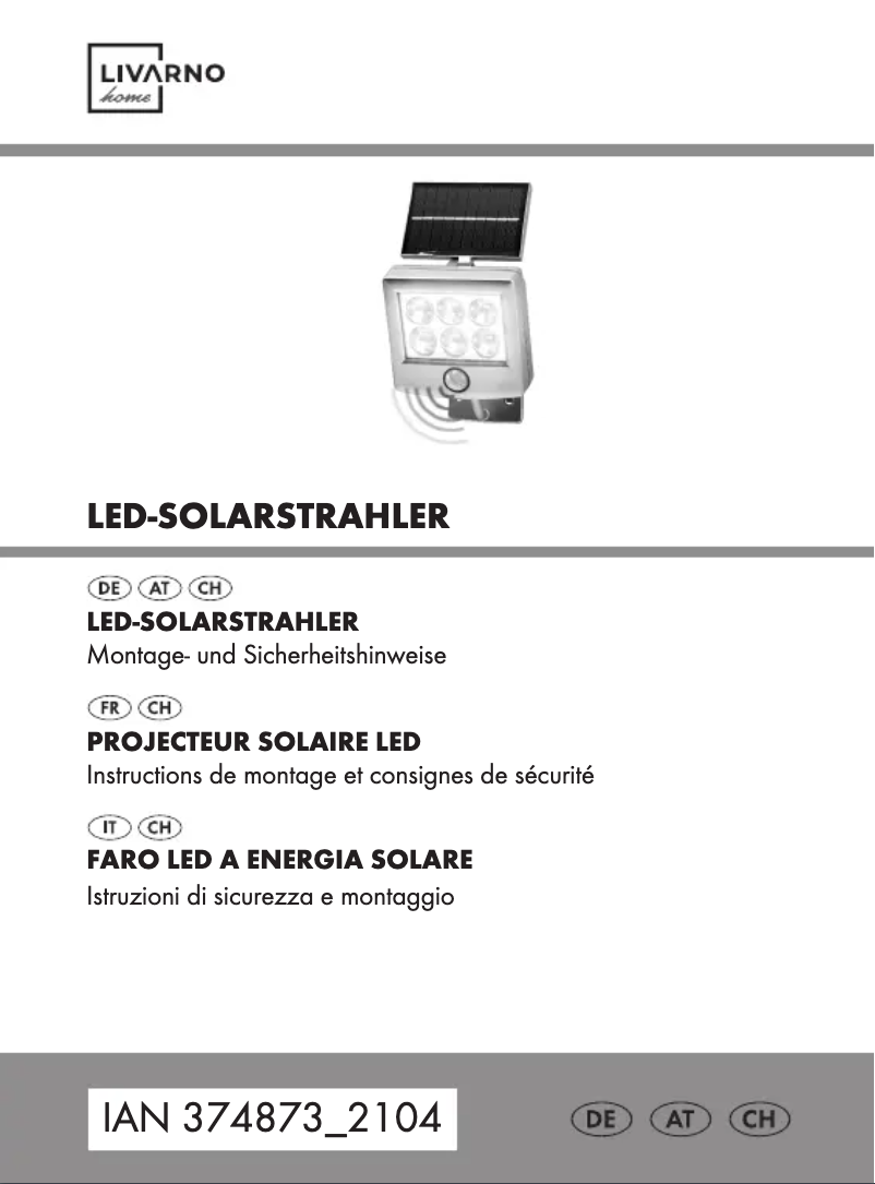 Page 1 de la notice Manuel utilisateur Livarno Lux HG04465A