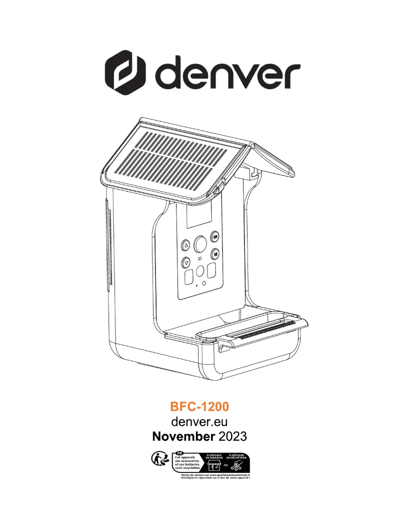 Page 1 de la notice Manuel utilisateur Denver BFC-1200