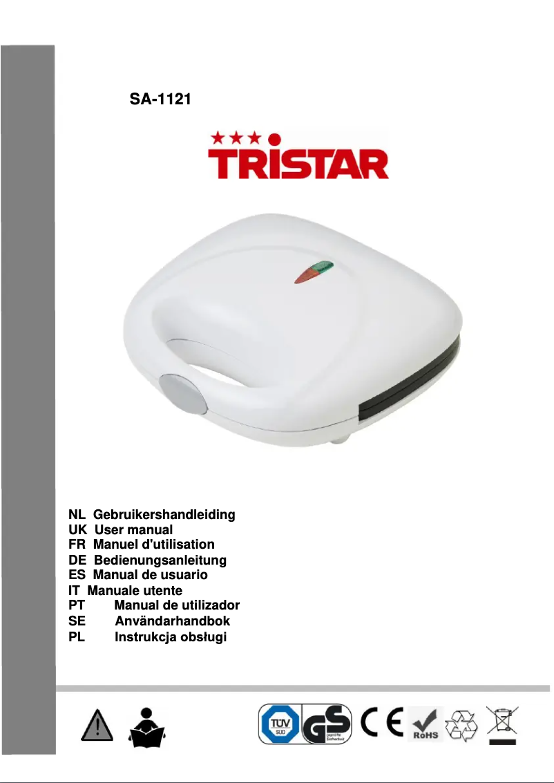 Page n°1 - Manuel utilisateur TriStar SA-1121