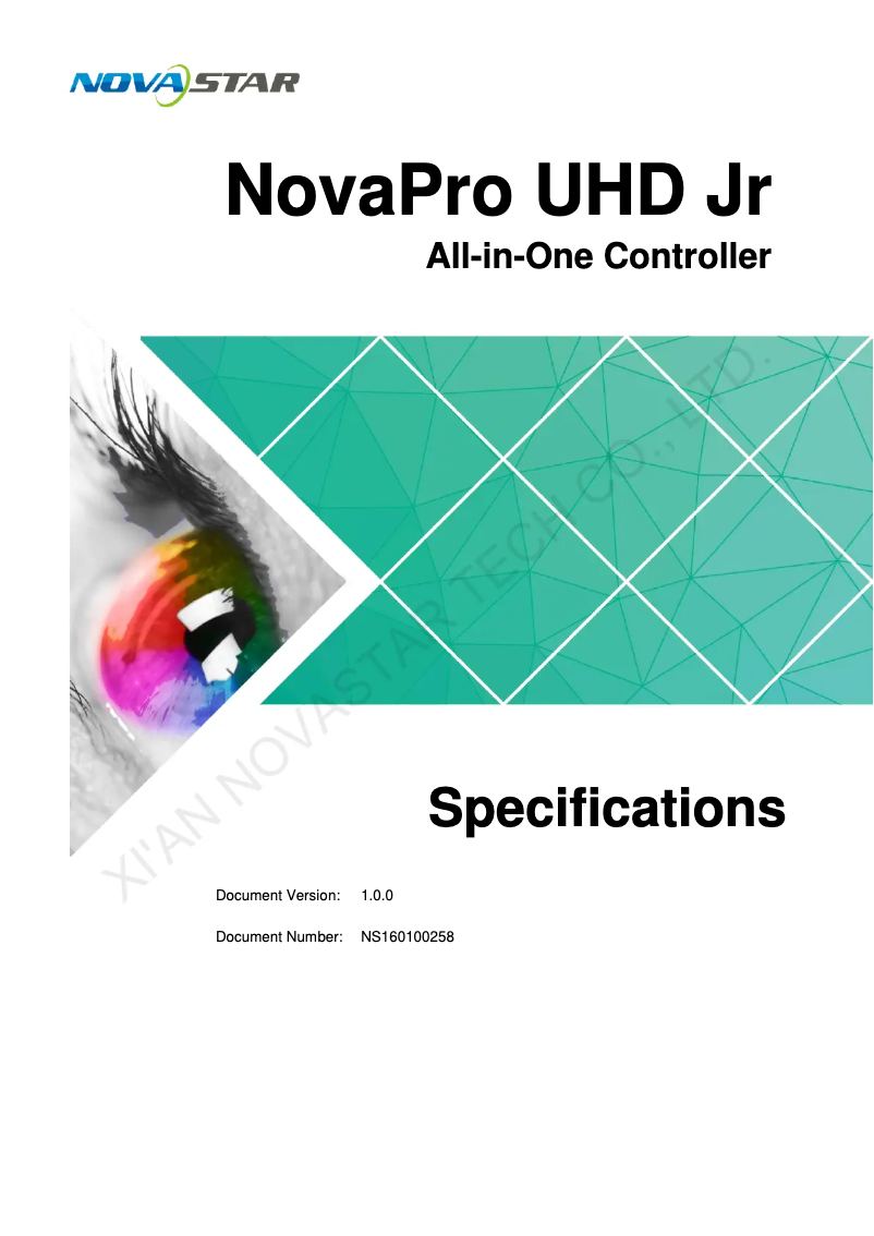 Page n°1 - Manuel utilisateur American DJ NovaPro UHD Jr