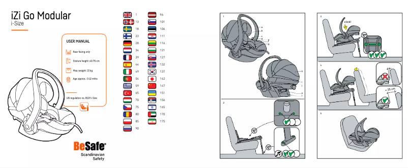 Image de la première page du manuel de l'appareil iZi Go Modular X2 i-Size