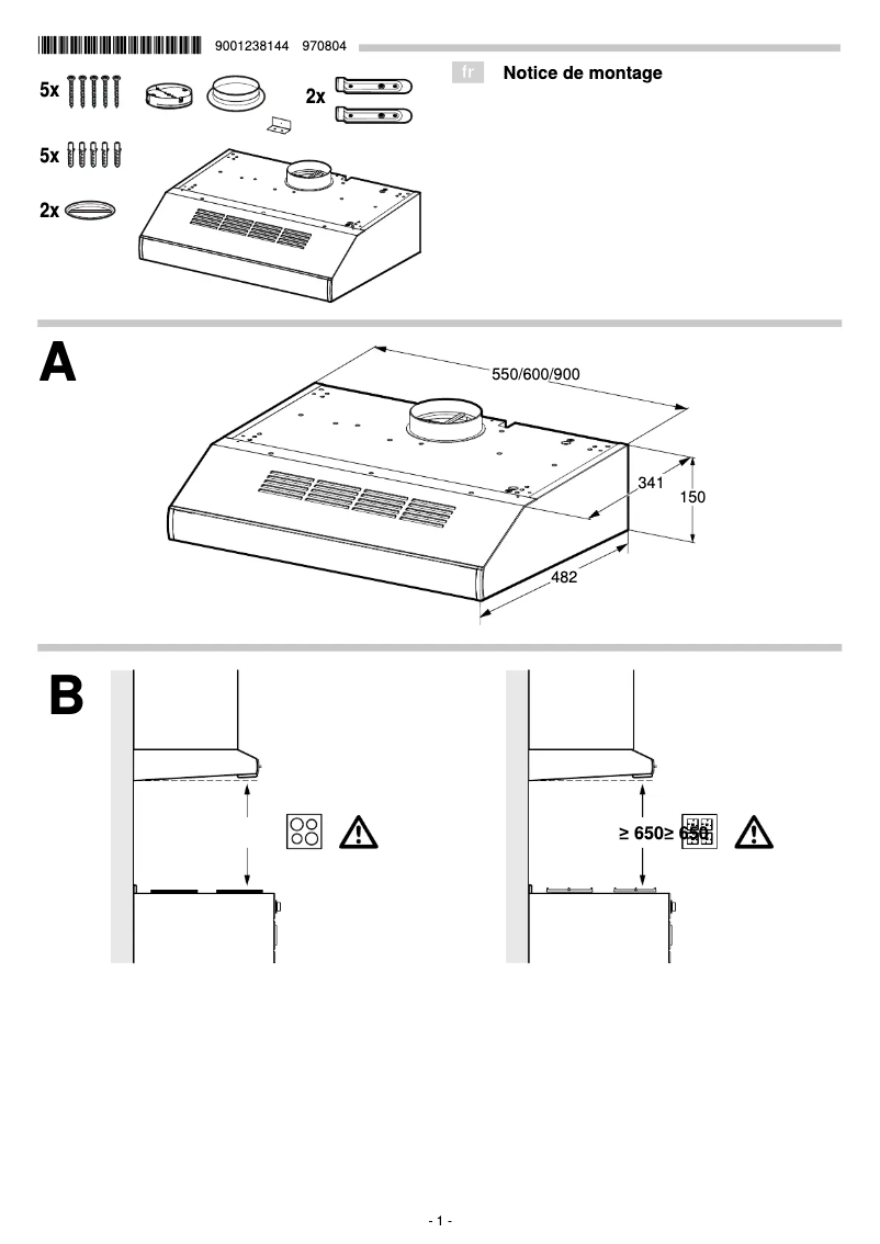 Imagen de la primera página del manual del dispositivo DUL93MA50M