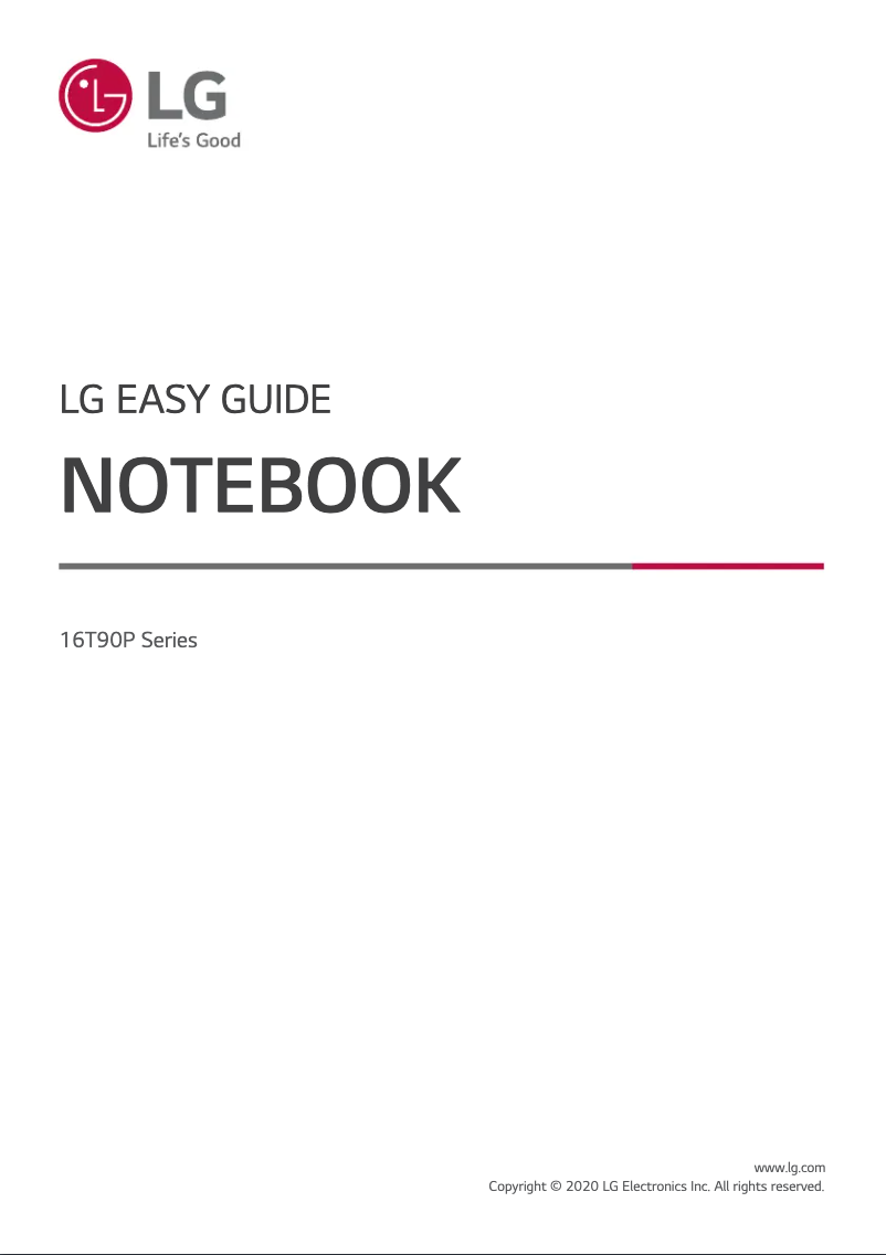 Page n°1 - Manuel utilisateur LG Gram 16T90P-K