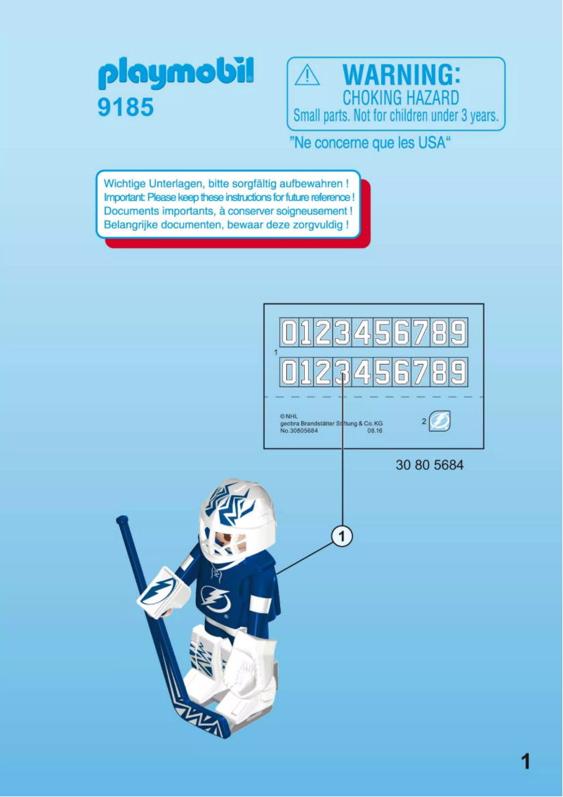 Image de la première page du manuel de l'appareil 9185