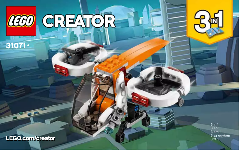Page n°1 - Manuel utilisateur Lego Creator 31071