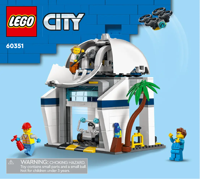 Page 1 de la notice Consignes visuelles Lego City 60351