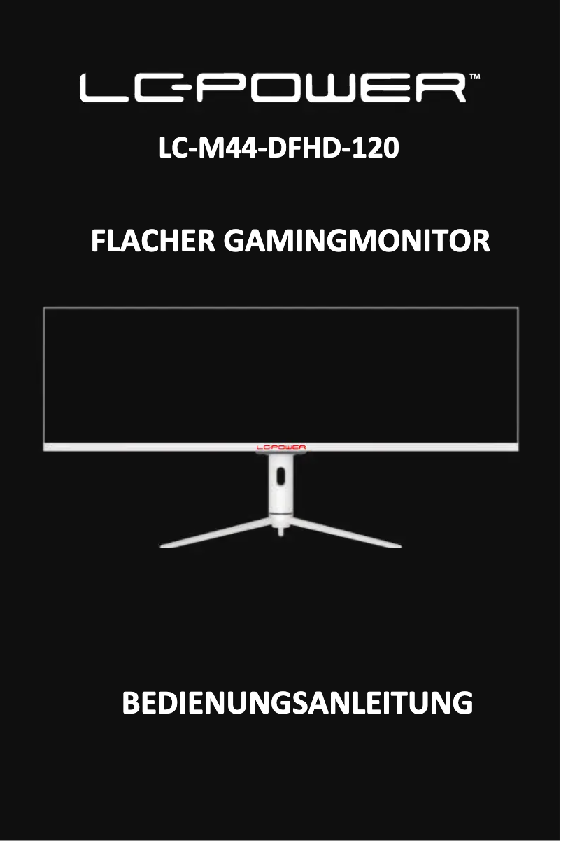 Page 1 de la notice Manuel utilisateur LC-Power LC-M44-DFHD-120