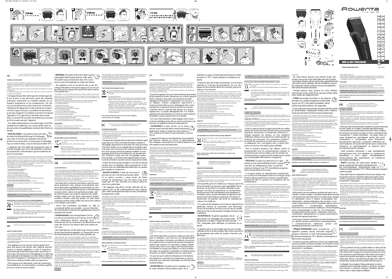 Page n°1 - Manuel utilisateur Rowenta Wet & Dry TN5140F0